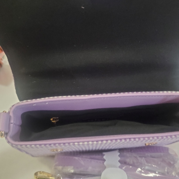 Women's Aerin Mini Satchel Bag - Lilac Gingham - Picture 6 of 7